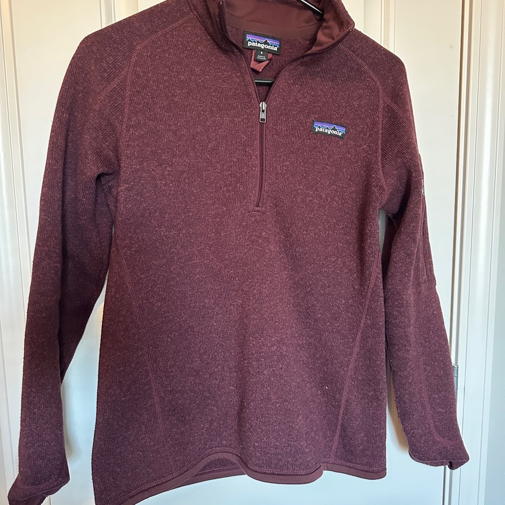 Womens Patagonia Maroon Quarter-Zip Pullover